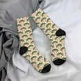 thumbnail image 5 of Cauagu palm tree Asian leopard Print Crew Socks for Women and Men,Adult Athletic Running Socks 1-Pair Sports Socks Work Gear Socks with Moisture Wicking, 5 of 6