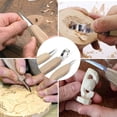 thumbnail image 5 of Juego de herramientas para tallar madera de 5 uds., Kit de cuchillo para tallar madera con cuchillo con gancho para tallar, cuchillo para tallar madera, cuchillo para tallar detalles DIY, 5 of 5