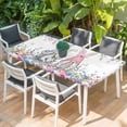thumbnail image 2 of Gnomes Easter Table Cloths for 5 Foot Rectangle Tables, Colorful Spring Floral Weeping Eggs Patio Waterproof Elastic Fitted Tablecloths, Washable Rectangular Table Cover for Camping, 2 of 8
