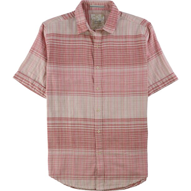Camisa de Botones a cuadros Tasso Elba Hombre Rosa XX-Large