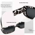 thumbnail image 6 of TINHAO Square Sunglasses for Women Men Trendy Retro Rectangle Sunglasses with Polarized UV 400 Protection Party Sunglasses, 6 of 7