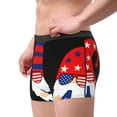 thumbnail image 2 of Kdxio Men's Boxer Briefs with 4th of July Gnomes Print - Comfortable and Breathable Underwear for Everyday Wear, 2 of 5