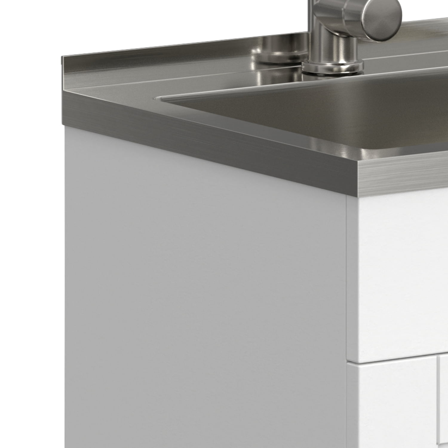 Simpli Home Shaker Laundry Utility Sink and Cabinet - Thumbnail 4