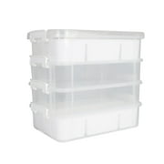 Everything Mary Clear 4-Tier Plastic Craft and Hobby Stackable Snap Box