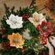 thumbnail image 1 of Magnolia Artificial Magnolia artificial de tela, 24 cm, color beige, con acabado flocado, ideal para decorar el árbol de Navidad Rkxzt, 1 of 8