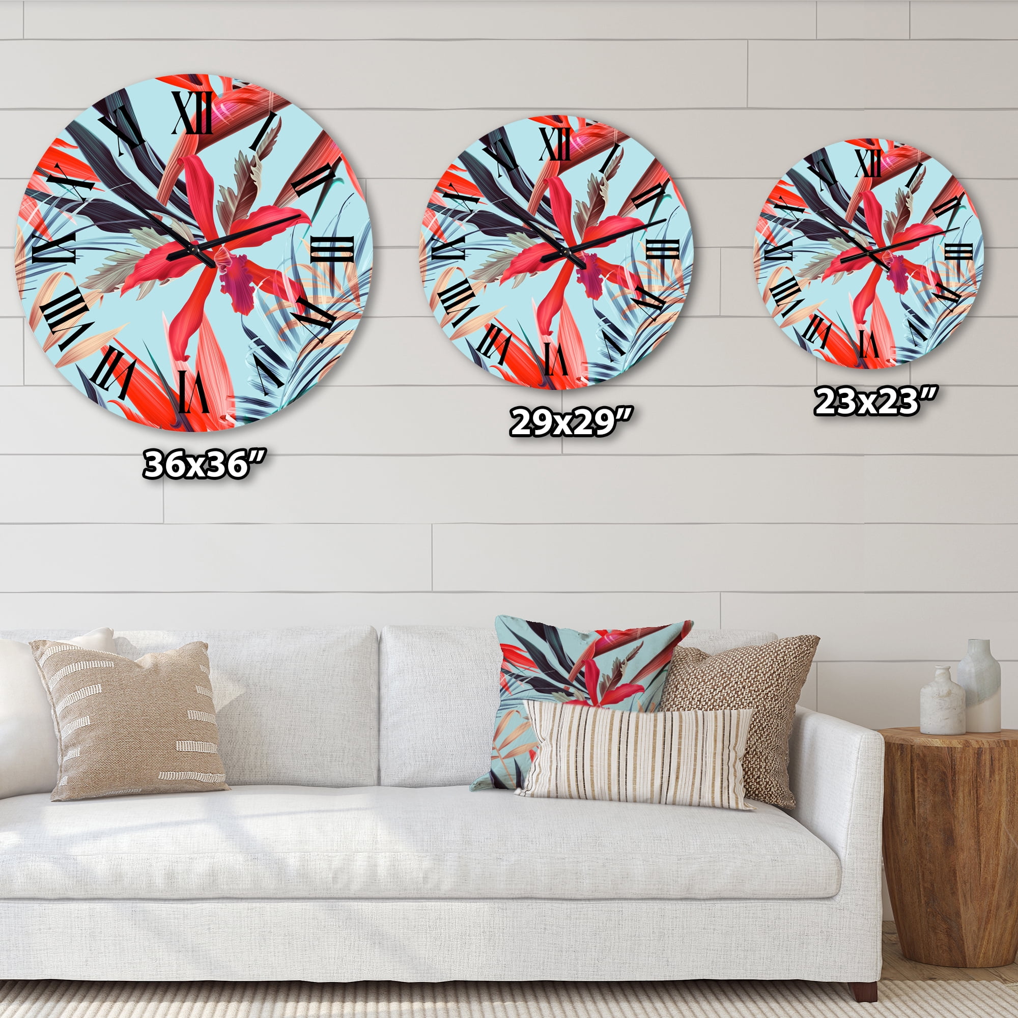 Designart 1 in Quartz Traditional Wall Clock