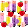 thumbnail image 1 of 18Pcs Pencil Apple Hanging Honeycomb Balls Welcome Back to School Classroom Hanging Decorations for Teacher Appreciation Week First Day of School Party Decor, 1 of 7
