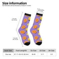 thumbnail image 2 of Fuzoiu Yellow Lemon And Orange Print Athletic Crew Socks for Men & Women,Casual Crew Socks,Above Ankle Crew Socks for Business, Casual, 2 of 6
