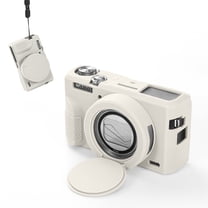 Camera Silicone Case Accessories for Canon G7X Mark III-Beige