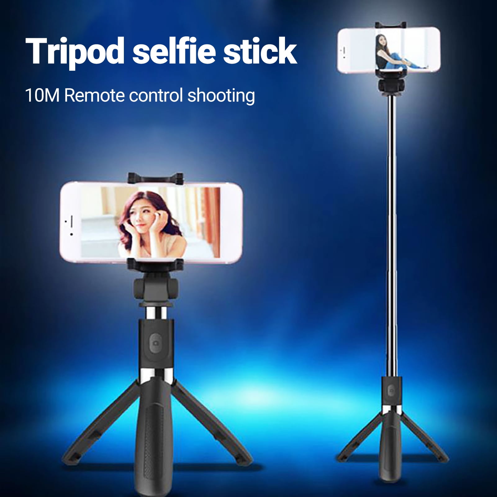 LeKY L01 Selfie Multifunctional 360 Degree Rotatation Bluetooth-compatible3.0 Control Phone Tripod for Video Shooting White - Walmart.com