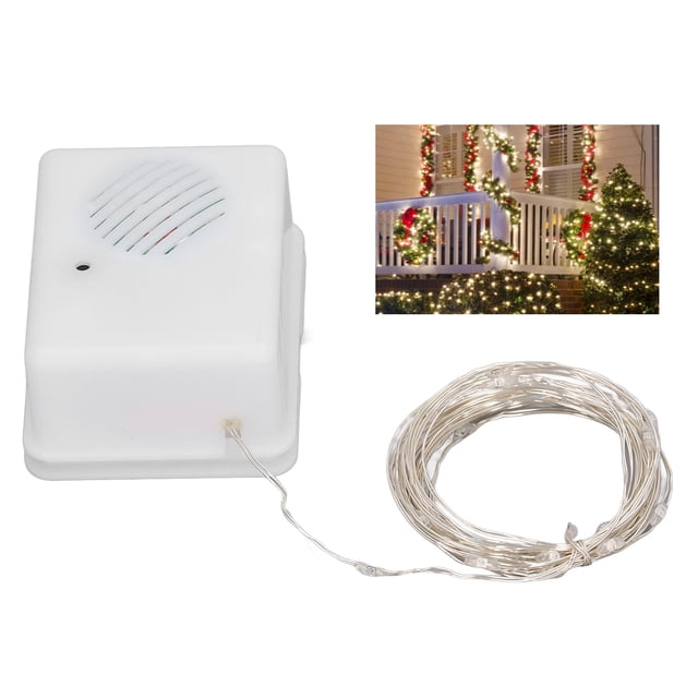 Music Light String With Cheerful Music, Battery Power Supply, Applicable Scenes, Perfect Decoration, Workmanship, ABS Material, Voice Sensing Song Playing Adjustment, Size