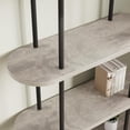 thumbnail image 3 of 71 pulgada arched 5 niveles estante: abiertos plant stand con metal frame, freestanding para exposición rack para dormitorio, sala de estar, oficina en casa, bathroom (negra & graphite gray), 3 of 9