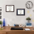 thumbnail image 6 of GraduationMall Certificate Documents Diploma Frame Cherry Real Wood with Navy Blue Mat 8.5 x 11 /11 x 14, 6 of 6