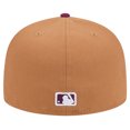 thumbnail image 4 of Men's New Era Brown/Purple New York Yankees Two-Tone Color Pack 59FIFTY Fitted Hat, 4 of 6