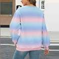 thumbnail image 5 of Sexlip Sweatshirt for Women Tie Dye Gradient Long Sleeve Shirts Casual Loose Crewneck Pullover Fall Winter Cute Tops Clothes Orange XL, 5 of 5