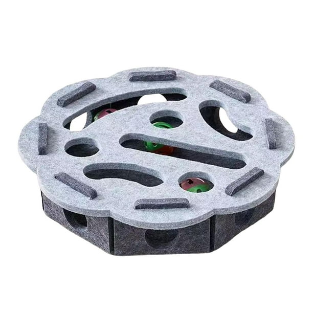 Juguete rompecabezas para gatos, divertido juego de laberinto, fieltro, ejercicio, resistente al desgaste, juguetes interactivos para gatos. Flor