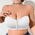 thumbnail image 6 of GPOECD Women's Plus Size Full Coverage Strapless Bra Multiway Convertible Underwire Support Comfortable Everyday Wear White,XXXL, 6 of 9
