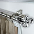 thumbnail image 2 of 1" Dia Adjustable 170"-240" Double Curtain Rod with Jerrick Finials - Satin Nickel,(100-06-1605-D), 2 of 3