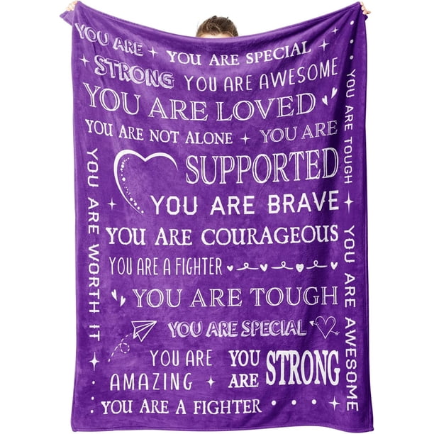 LHSHID Blanket Gifts for Women or Men Get Well Blanket Inspirational Gifts for Her Him Feel Better After Surgery Gifts Thinking of You Gifts for Mom Friend Sister Daughter 40"x50"