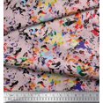 thumbnail image 3 of Soimoi Rayon Crepe Fabric Multicolor Texture Print Sewing Fabric Yard 46 Inch Wide, 3 of 3