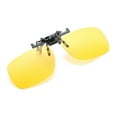 thumbnail image 1 of relayinert Men Fashion Square Polarized Clip-On Flip Up Metal Clip Sunglasses, 1 of 9