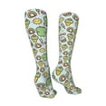thumbnail image 3 of Honeii Frog With Sweet Print Calf Socks Sports Socks Seamless Toe, Trouser Socks,Knee High Long Socks for Women and Men-One Size, 3 of 8