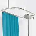 thumbnail image 4 of Zenna Home 34941SS, Tringle de Rideau de Douche en Aluminium NeverRust pour Baignoires à Pieds, Chrome, 4 of 5