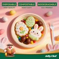 thumbnail image 3 of Platos de papel desechables JOLLY CHEF compostables de 10 pulgadas, paquete de 120, 3 of 9