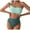 Blue, variant on BeAi Cute Trendy One Piece Swimsuits Push Up Bikini Sets for Women Y2K Womens Swimwear 2025 2 Pieces Sexy Tankini Top Ruffled V Neck Lace Up Previous Orders