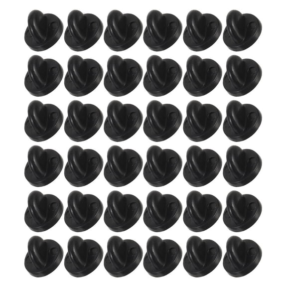BESTYASH 300Pcs Soft Rubber Pin Backings with Locking Clips for Enamel Pins and Badge Decor