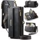 thumbnail image 1 of Funda Billetera para iPhone 17 – Funda para Teléfono de Cuero PU con Bloqueo RFID con Tarjetero, Bolsillo con Cremallera, Pata de Cabra, Cierre Magnético, Correa para el Hombro y la Muñeca, 1 of 9
