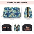 thumbnail image 5 of Rateoe Hawaiian Style for Travel Makeup Bag,Large Capacity Cosmetic Bags for Women,Waterproof Portable Pouch Open Flat Toiletry Bag Make up Organizer, 5 of 8