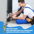 thumbnail image 2 of 1/4 Inch Fridge Quick Connector, Heavy Duty Metal Refrigerator Adapter for Air Conditioner Repair, Leak-Proof Unclogging Tool for 1/4 Copper Pipe (K), 2 of 7