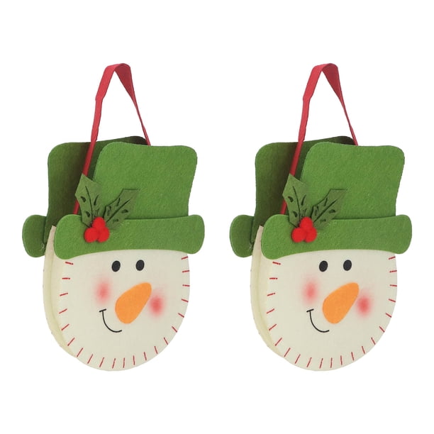 Bolsas De Regalo De Navidad, 2 Bolsas De Regalo De Navidad Hermosas Y Duraderas Ligeras Para Decoración De Fiesta De Vacaciones Para Juguetes Para Aperitivos ANGGREK muñeco de nieve de navidad