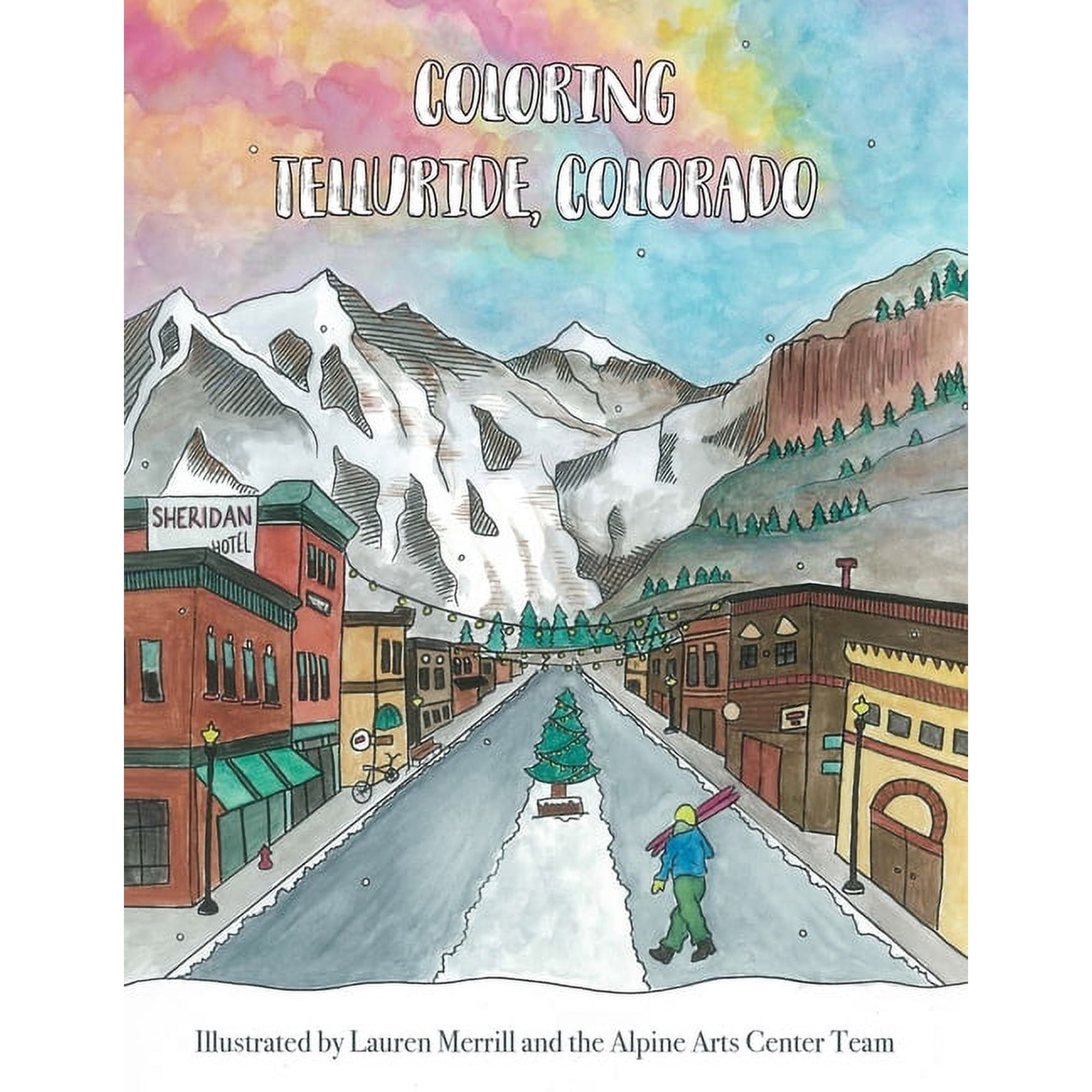 Coloring Telluride, Colorado, (Paperback)