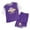 Purple, variant on Boys Girls Short Sleeve T Shirt And Mesh Shorts Sportswear Outfits Tracksuits Set Comfort Dailywear 10-11 Years