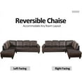 thumbnail image 5 of PonLiving Sectional Sofa, 2 Piece Living Room Couch Sofa&Chaise, Right Facing Chaise, Taupe, 5 of 6