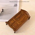 thumbnail image 3 of Vintage Armoire Miniature Furniture 1/12 Dollhouses Wooden Double Door Cabinet, 3 of 11