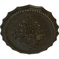 thumbnail image 3 of Ekena Millwork 16 7/8"W x 11 3/4"H x 1 1/2"P Oxford Ceiling Medallion, Hand-Painted Stone Hearth Crackle, 3 of 5