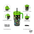 thumbnail image 4 of Zak Designs 18oz Minecraft Kids Straw Handle Tumbler, 4 of 11