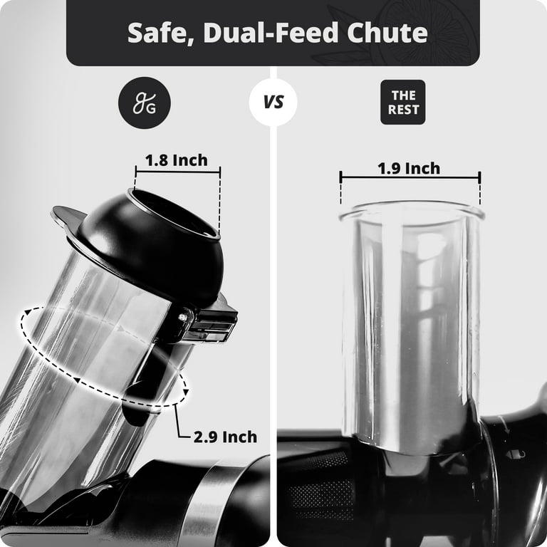 Greater Goods Cold Press Masticating Juicer with 7-Stage Spiral