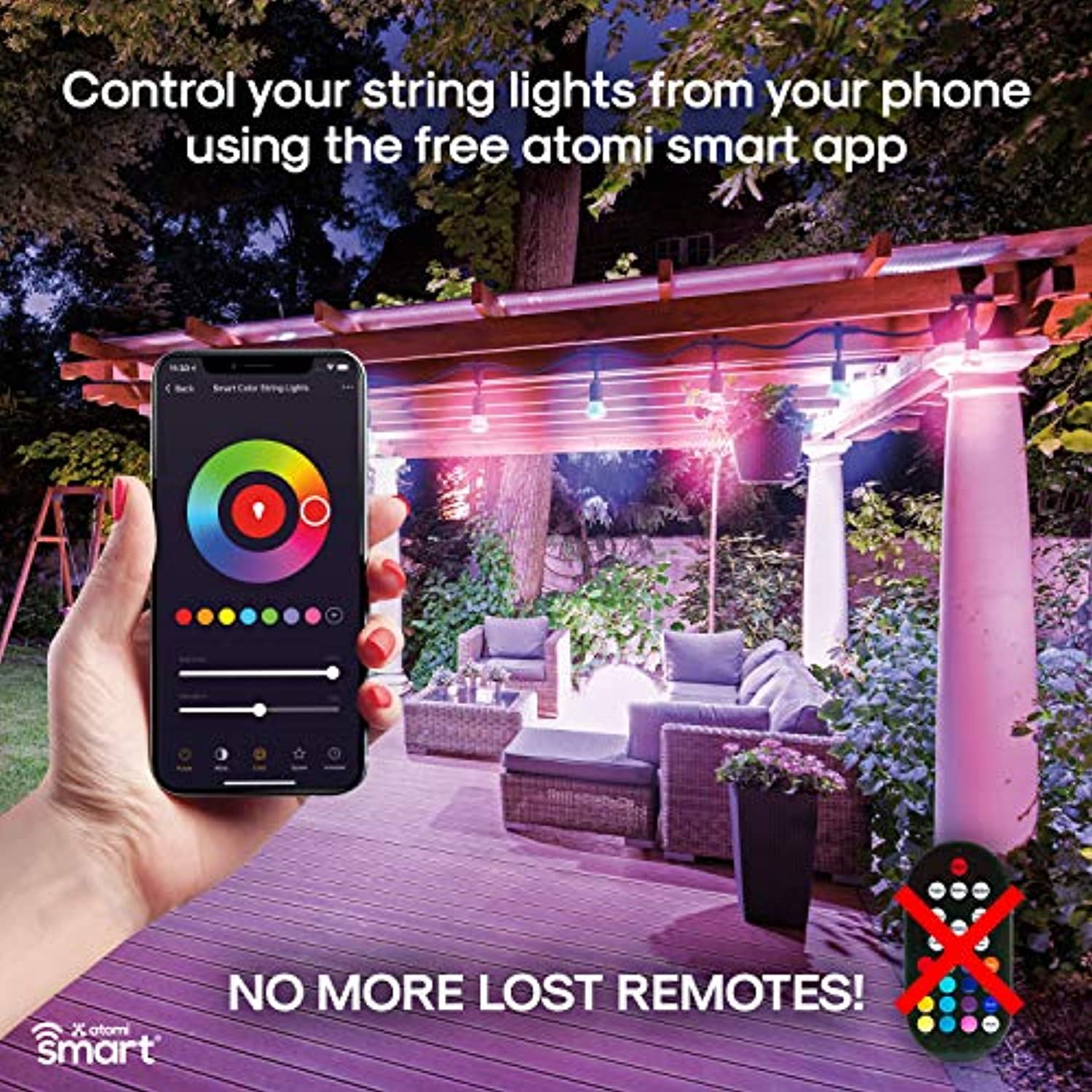 Atomi Smart 24' LED Color String Lights