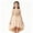 Beige, variant on Girls Shoulder Chiffon Sequin Girl Birthday Party Dress Girls Sweaters Size 8 11 Years