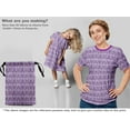 thumbnail image 5 of oneOone Polyester Spandex Purple Fabric Asian Kilim Craft Projects Decor Fabric Printed By The Yard 56 Inch Wide, 5 of 5