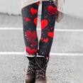 thumbnail image 4 of TaTaai Valentine's Day Print Stretchy Non-see-through Women Tight Fit Yoga Pants High Waisted Elastic Breathable Workout Gym Casual Daily Wear Full Length Leggings Gift, 4 of 8