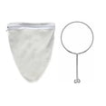 thumbnail image 3 of Vacemry 3Pcs Strainer Bag, Removable Fine Mesh Filter Bag With Steel Ring And Handle For Kitchen Cooking Brewing, Reusable For Tea Coffee Milk Soy Milk, Home Use Strainer, 3 of 9