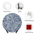 thumbnail image 4 of Kdxio Paisley4 Bone China Decorative Plate Ceramic Decorative Plate for Home Office Wall Stand Decorative Plates for Home Bedroom-8in, 4 of 6