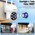 thumbnail image 4 of 2PCS Camara de Seguridad Exterior WiFi 2.4GHz, 2MP Cámara de Vigilancia para Casa,Cámara Inalámbrica Impermeable IP66,360° Camaras de Seguridad con Visión Nocturna de Color con Detección de,2 Pcs, 4 of 11