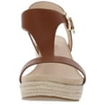 thumbnail image 3 of Kenneth Cole Reaction Womens Card Faux Leather T-Strap Espadrilles, 3 of 3