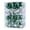 Green, variant on CHGBMOK 24Pcs 2.36''/60mm Clear Plastic Christmas Ball Ornaments Shatterproof Hanging Ornaments Baubles With Filling for Holidays Xmas Tree Decorations Hot Pink